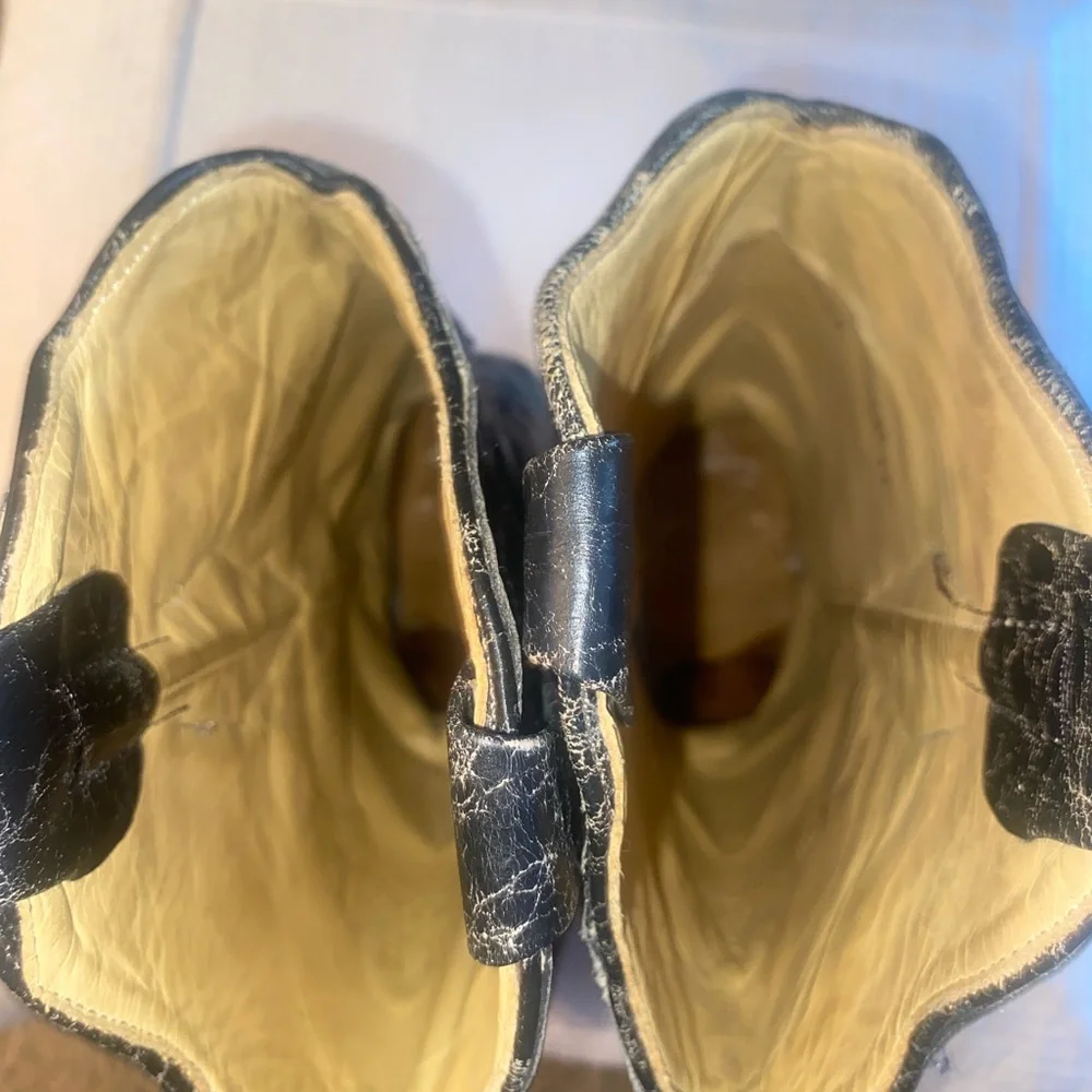 Corral Vintage Leather Lizard Inlay Western Boot, Size 6.5M - Picture 9 of 14